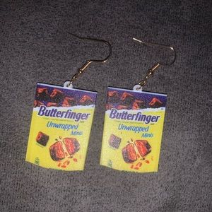Butterfinger Chocolate Bars Snacks Products Earrings -51